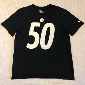 NIKE - SHAZIER-PITTSBURGH STEELERS T-SHIRT SIZE LARGE BLACK SHORT SLEEVES
